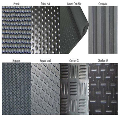Rubber stable mat